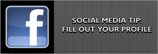 Post image of Social Media Tip: Fill Out Your Profile