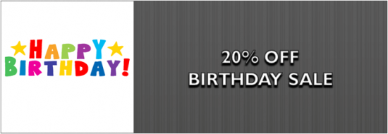 Post image of 20% Off Birthday Sale
