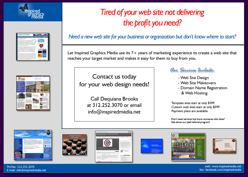 Sales Boosting Web Design from Inspired Graphics Media