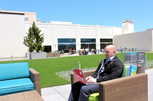 The rooftop garden at Twitter’s San Francisco office